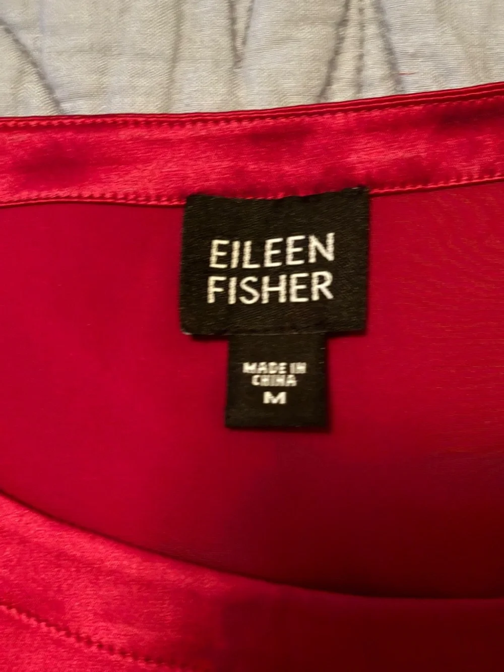 Red Silk Tank Top - Picture 2 of 5
